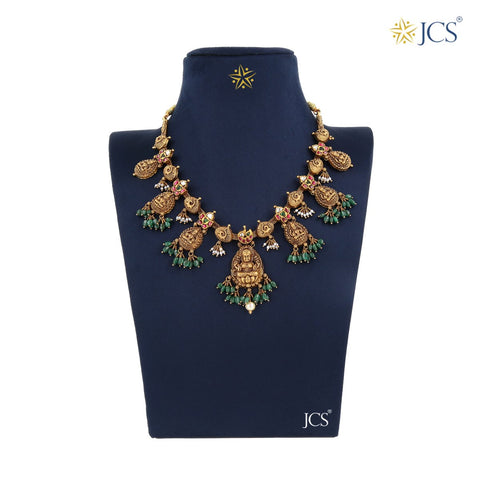 Elegant Goddess Lakshmi Necklace_JGN5038