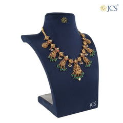 Elegant Goddess Lakshmi Necklace_JGN5038