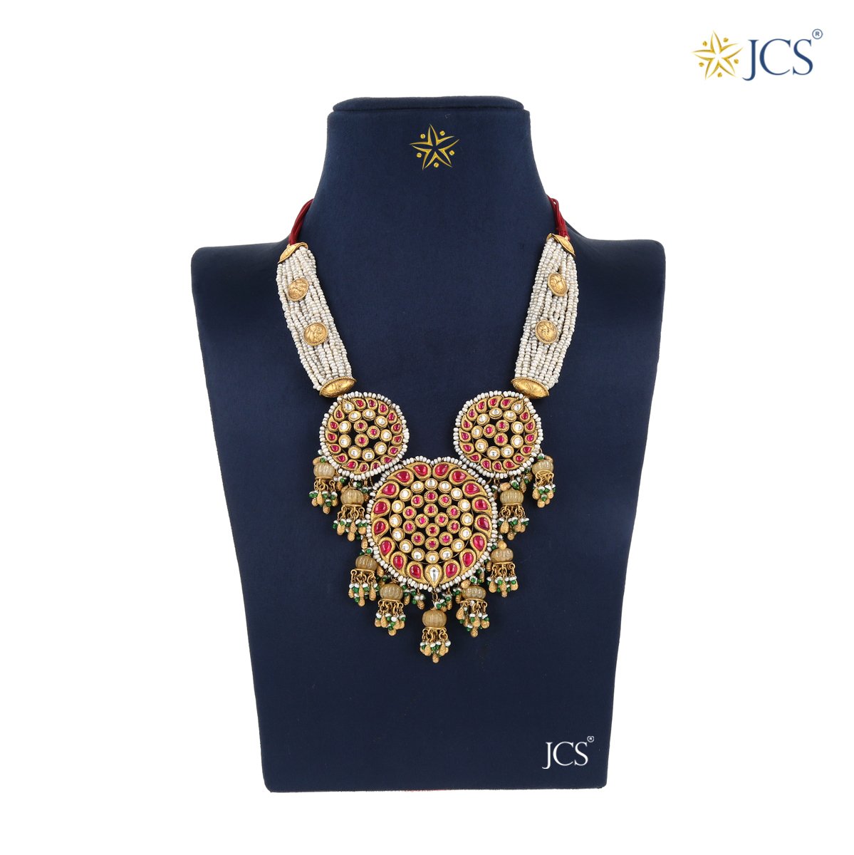 Maharani Gold Necklace Set_JGN5039