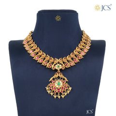 Elegant Gold Necklace_JGN5042