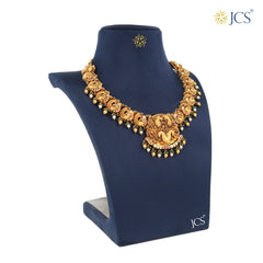 Peacock Gold Necklace_JGN5043