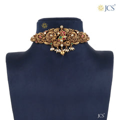 Elegant Gold Choker_JGN5058