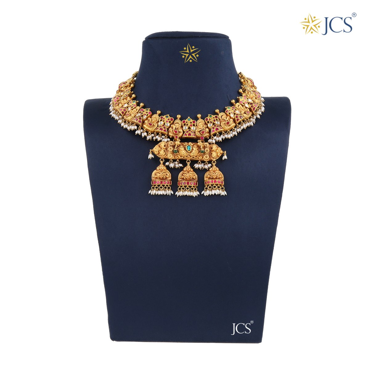 Latha Gold Necklace_JGN5059