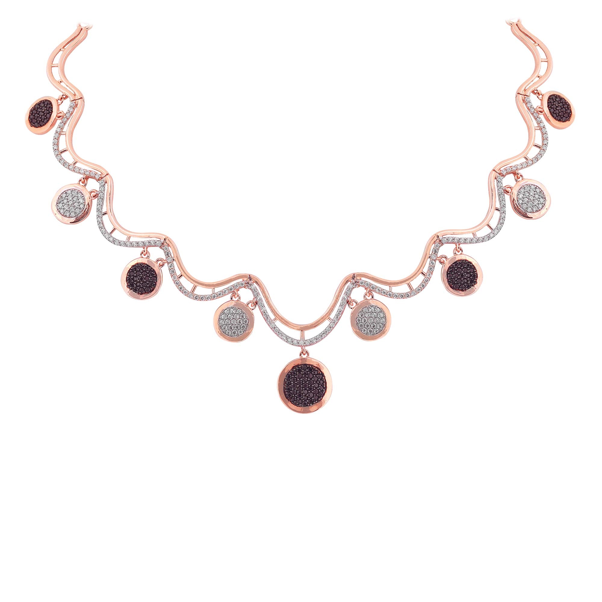 Henna Gold Necklace Set _JGNS5002