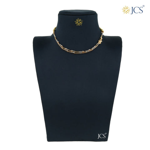 Gladis Gold Necklace Set_JGNS5027