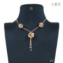 Flora Gold Necklace Set_JGNS5040