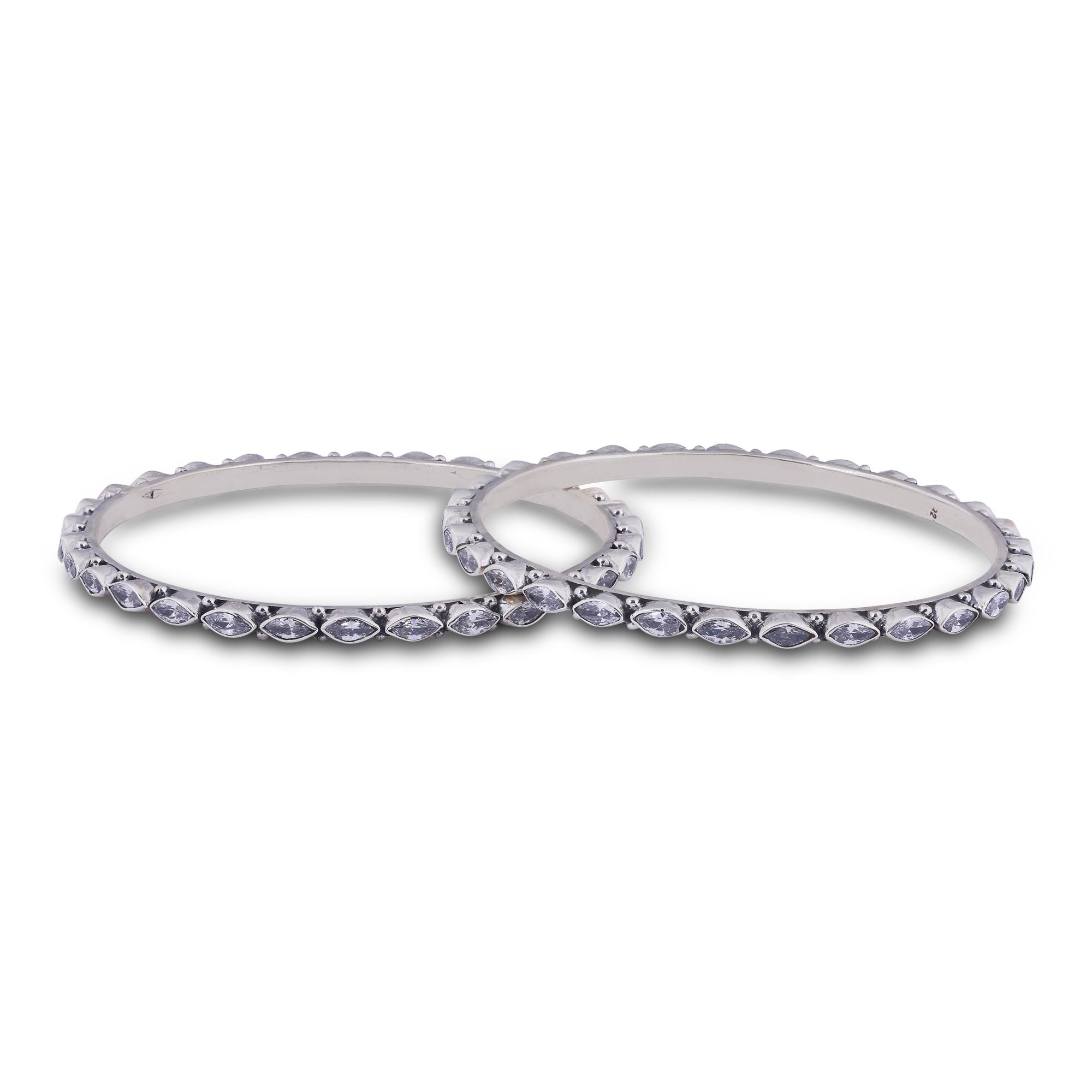 Fiore Silver Bangle_JSB4012