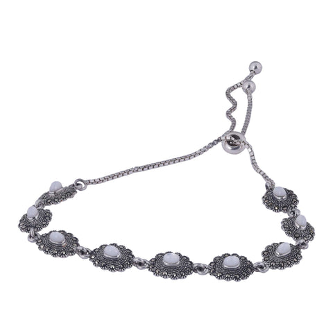 Fiore Silver Bracelet_JSB4043