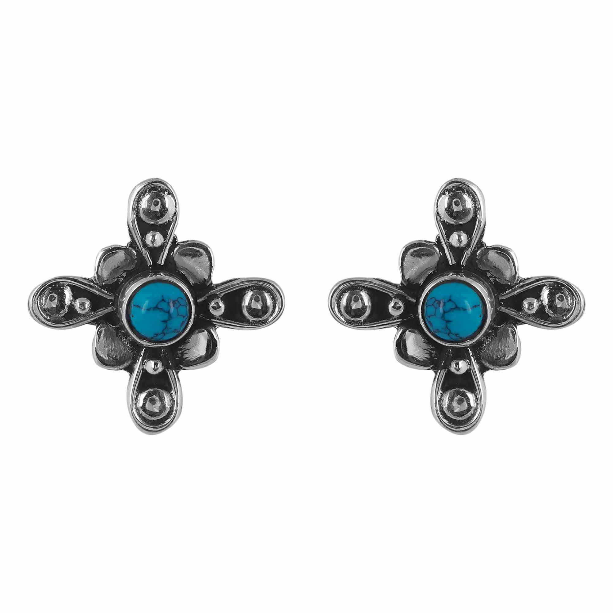 Aqua Silver Earring_JSE2071