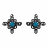 Aqua Silver Earring_JSE2071 - Silver / 92.5 Sterling Silver