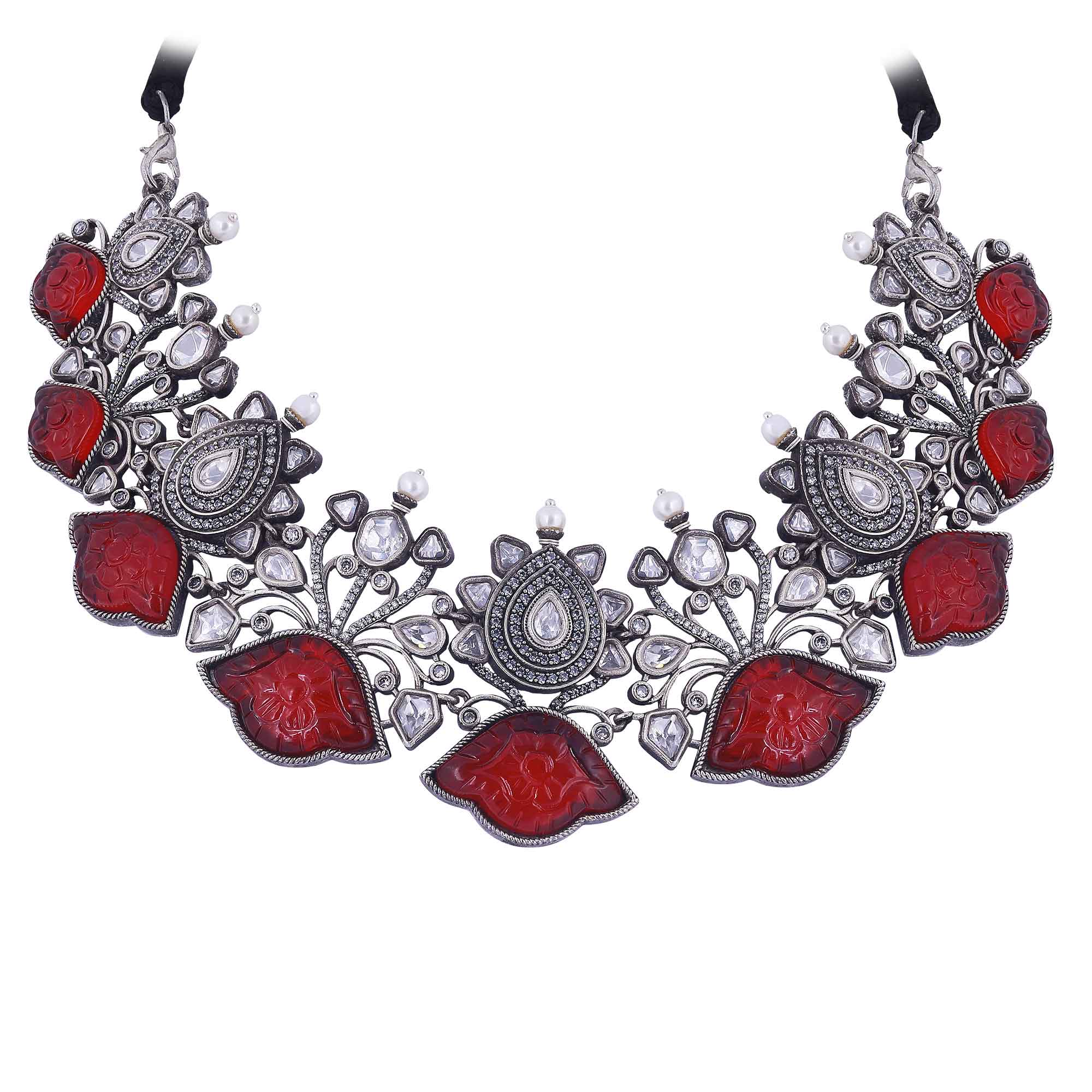 Rouge Silver Necklace_JSN5016