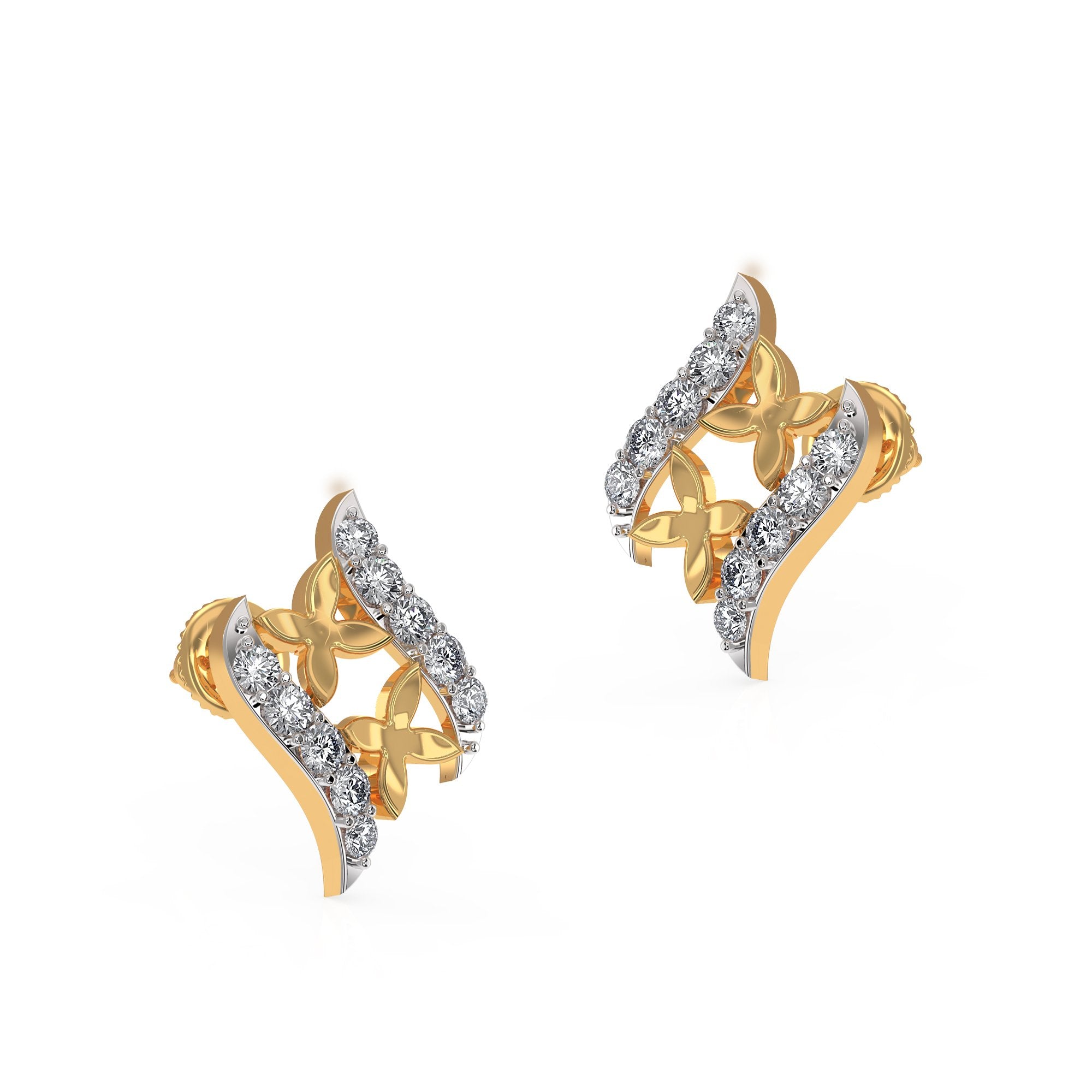 Butterfly Enclosed Earring _LDE5056