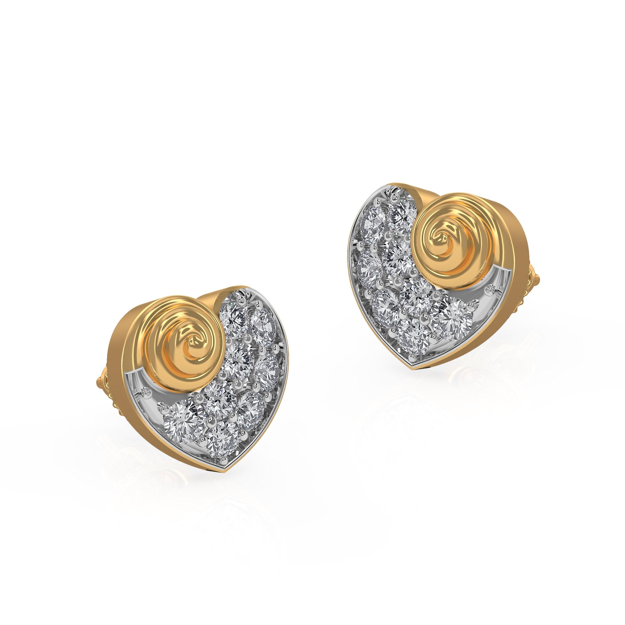 Heart Filled Earring _LDE5063