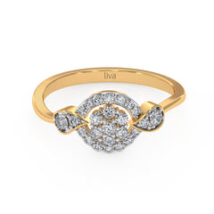 Enclosed Simple Flower Ring_LDR1011