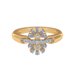 Split Flower Power Ring_LDR1051