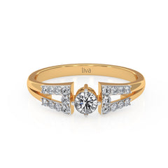 Single Diamond Enclosed Ring_LDR1067