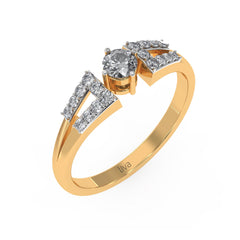Single Diamond Enclosed Ring_LDR1067