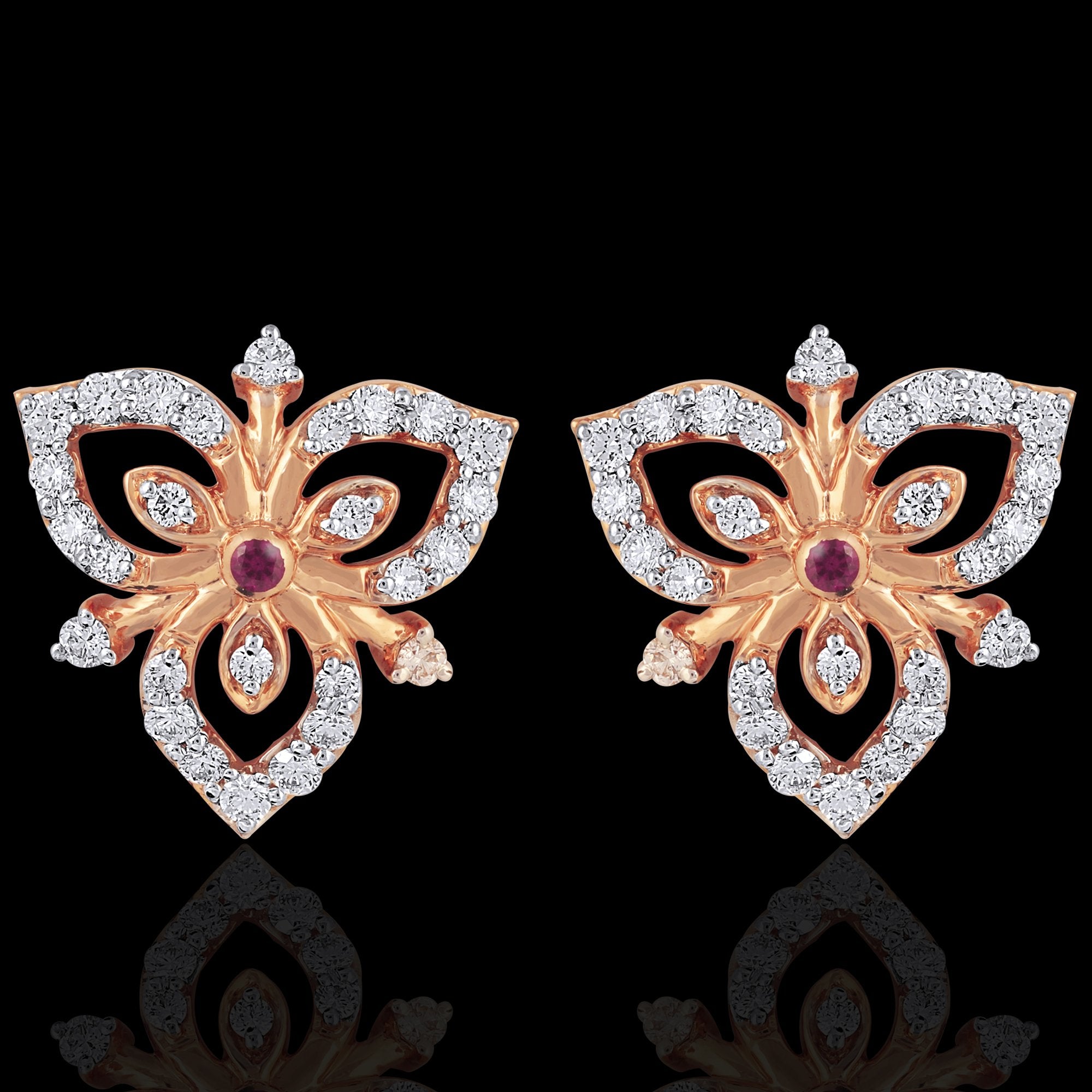 Peony Diamond Earring_LIVDJER5012