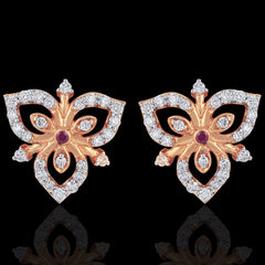 Peony Diamond Earring_LIVDJER5012