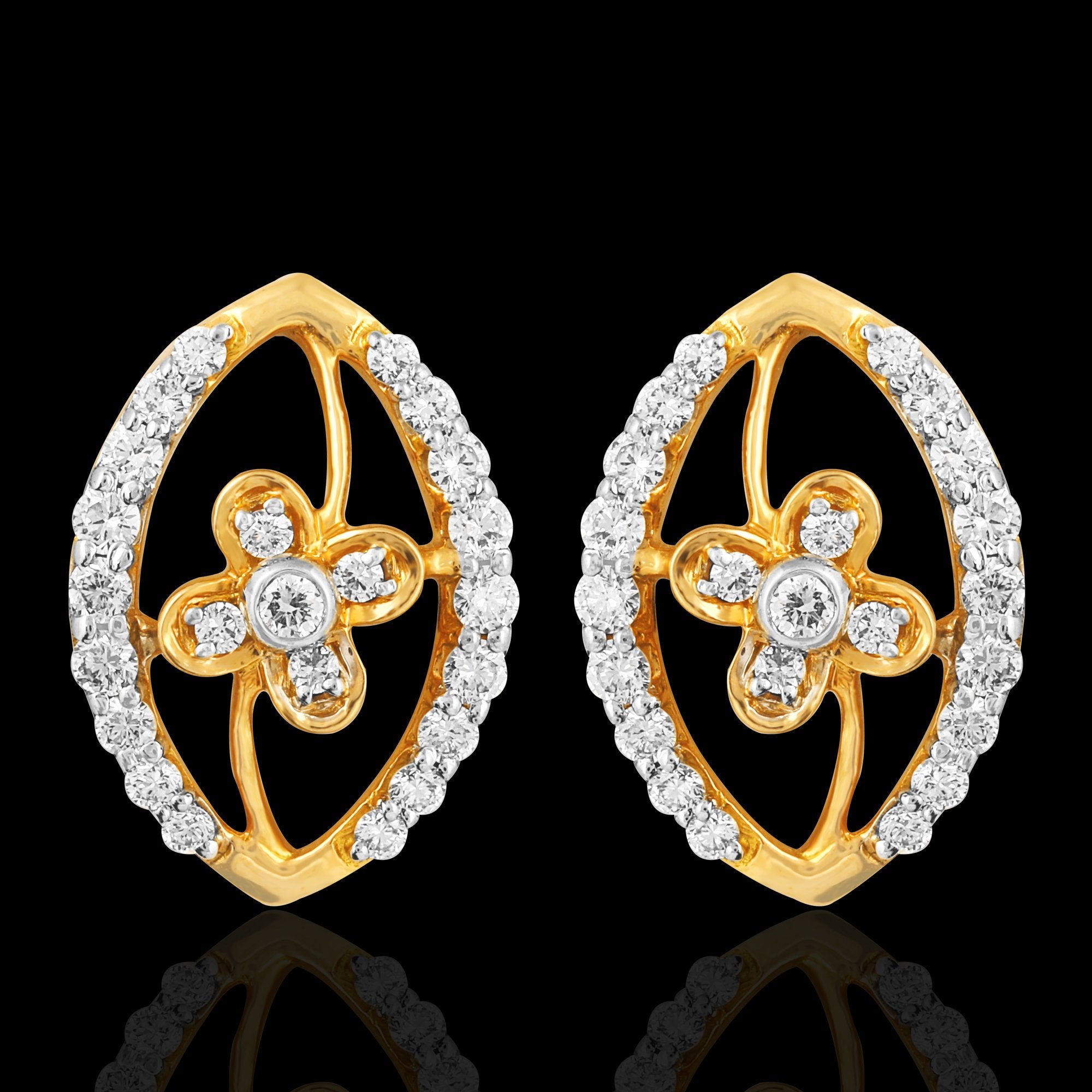 Magnolia Diamond Earring_LIVDJER5013